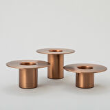 Dorothy Tealight Mumluk 12x6 cm  Bakır