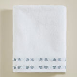 Nalu Yüz Havlusu 50x90 cm  Beyaz