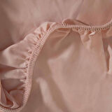 Tek Kişilik Lastikli Çarşaf 100x200 cm KOYU SOMON