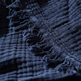 Marfa Çift Kişilik Pike 200x220 cm Marin Mavi