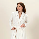 Novvo Kadın Bornoz Ekru