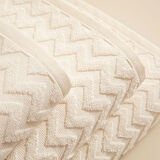 Zigzag El Havlusu 30x40 cm Ekru/Ekru