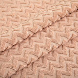 Zigzag Banyo Havlusu  70x140 cm EKRU/KOYU SOMON