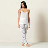 Garda Pijama Takımı Ekru