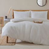 Alana Nevresim Seti Çift Kişilik 200x220 cm Ekru