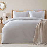 Alana Nevresim Seti King Size 230x220 cm Soğuk Gri