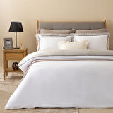 Alberta Nevresim Seti 200x220 cm BEYAZ/SOGUK GRI