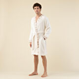 Marigold Unisex Bornoz Ekru