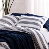 Wave Nevresim Seti Ekstra King Size 260x220 cm Beyaz