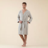 Floss Unisex Bornoz Açık Gri