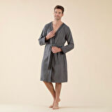 Floss Unisex Bornoz Koyu Gri