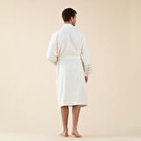 Derin Unisex Bornoz Ekru/Bej/Kahve