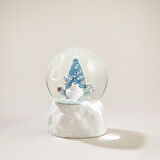 Peci Kar Küresi Mavi/Beyaz