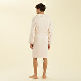 Solid Unisex Bornoz Pudra