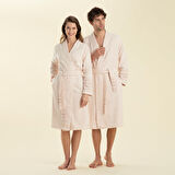 Derin Unisex Bornoz Pudra
