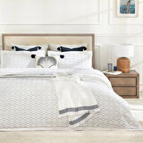 Ascar Nevresim Seti Çift Kişilik Beyaz