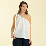 Volumınoso Top Beyaz