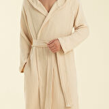Armin Unisex Bornoz Bej