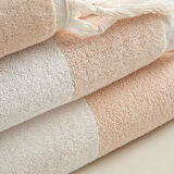 Bermundo Banyo Havlusu 85x150 Cm Pudra/Ekru