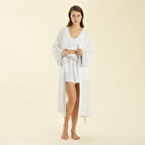 Atıgrado Sabahlık Beyaz/Marin Mavi