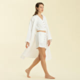 Attenzıone Sabahlık Beyaz