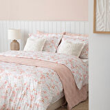 Aralıa Baskılı Nevresim Seti King Renkli