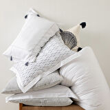 Estelıne Nevresim Seti E.King Beyaz