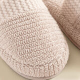 Eva Cotton Unısex Terlik Pudra