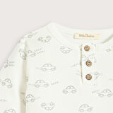 Little Driver Baskılı Body Ekru