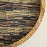 Sanian Tepsi 37 Cm Natural-Lacivert