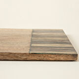 Sanian Sunum Tahtası 40X25 Cm Natural-Lacivert