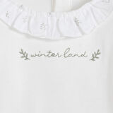 Winterland Fırfırlı Body Ekru