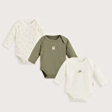 Winterland 3'lü Body Set EKRU/MINT