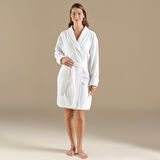Hera Unısex Bornoz Beyaz
