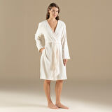 Albas Kadın Bornoz Ekru