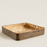 Innoq Kare Dekoratif Tepsi 42 Cm Sedef