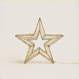 Rita Led Işıklı Yılbaşı Dekoru 40 cm Altın