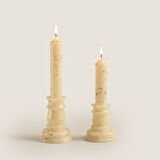 Flamme Kaideli Şamdan Mum Gold 20 Cm Gold