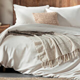 Cıelo Bambu Nevresim Takımı 200x220 Cm Açık Bej