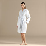 Rudder Unısex Bornoz Beyaz