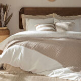 Perla Nevresim Seti 230x220 Cm Ekru