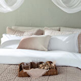 Plum Nevresim Seti 160x220 Cm Beyaz