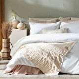 Nova Nevresim Seti 230x220 Cm Beyaz