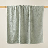 Chakra Logolu Plaj Havlusu DUMAN YEŞİLİ