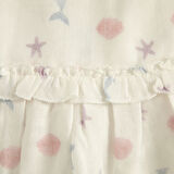 Magıc Sea Elbise Külot Set Ekru/Lila