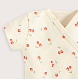 Cherry Boom Kruvaze Baskılı Body Vanilya