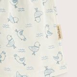 Sea Sıde Baskılı Şort Ekru