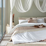 Plum Nevresim Seti 230x220 Cm Beyaz