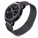 Galaxy Watch 42mm (20mm) Uyumlu KRD-12 Metal Zore Kordon-Siyah