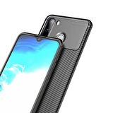 Galaxy A21 Uyumlu Zore Negro Silikon Kapak-Kahverengi